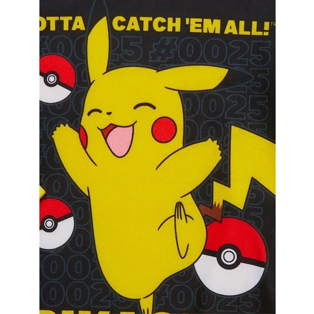 Pokemon Pikachu Pajama Set Kids‎ Loungewear PJ Size Large (10/12) NEW